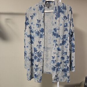 Guillaume Floral Print Open Front Cardigan